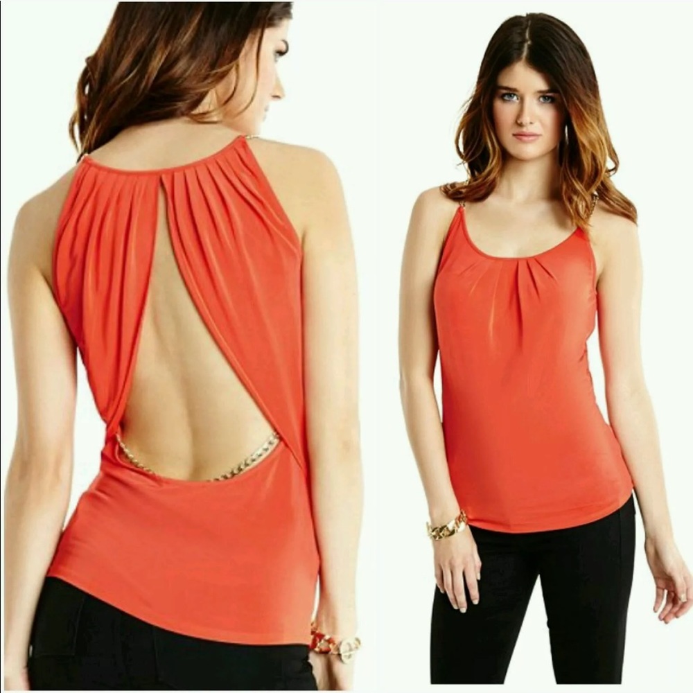 Guess Marciano Anya Chain Luxe Jersey open tank S